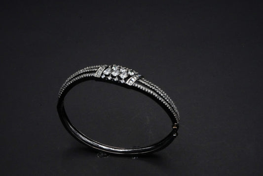 Vintage Glamour Multi-Strand Crystal Bangle