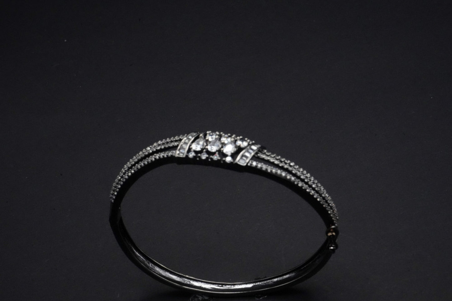 Vintage Glamour Multi-Strand Crystal Bangle