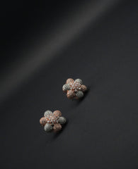 Blossoming Brilliance CZ stones Simulant Earrings