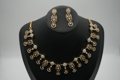 Regal Gold & Zircon Cascade Set