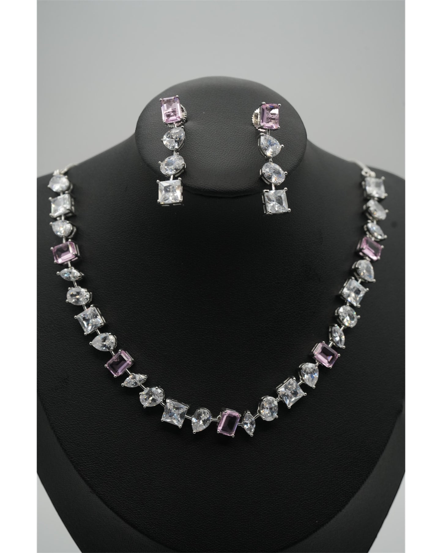 Lilac Shimmer Necklace Set