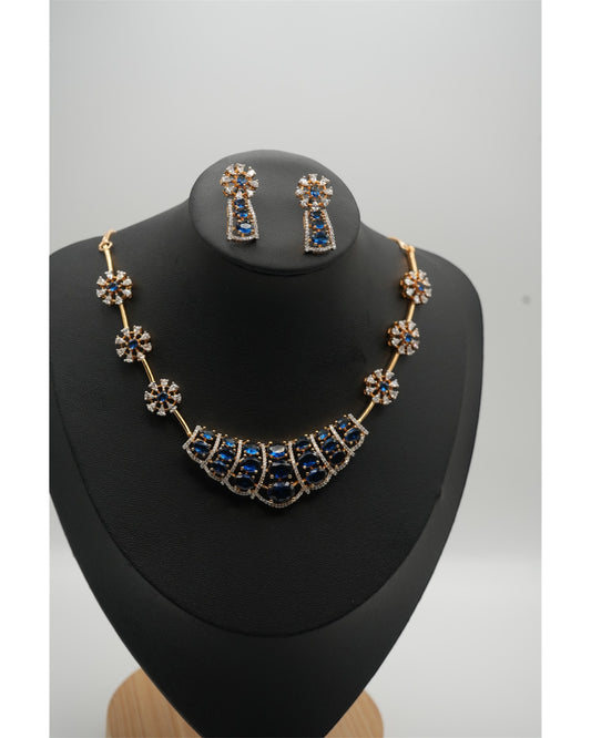 Royal Sapphire Necklace Set