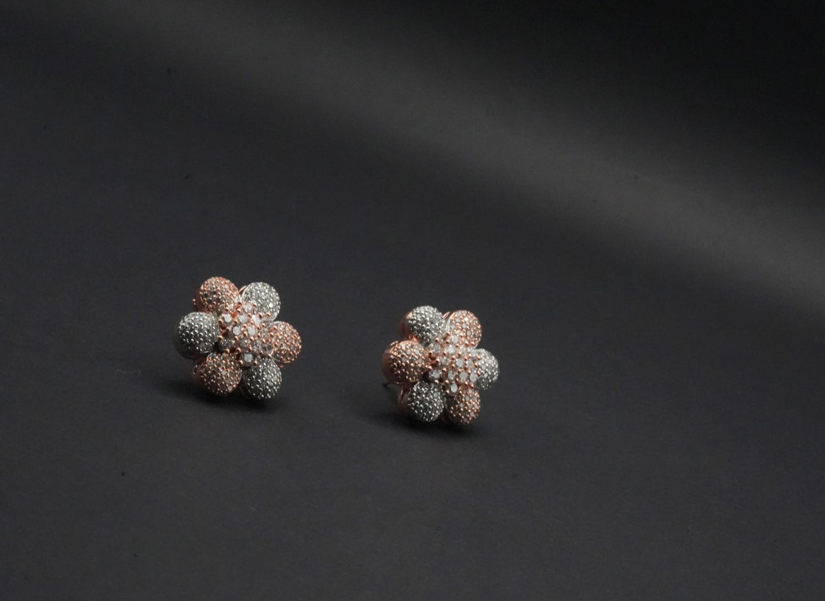 Blossoming Brilliance CZ stones Simulant Earrings