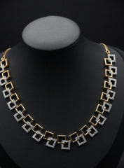 **Elegant Multi-Layered Necklace Set with Teardrop Crystals*