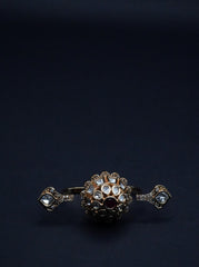 Beautiful Finger Ring Designed with White Stones and Pink