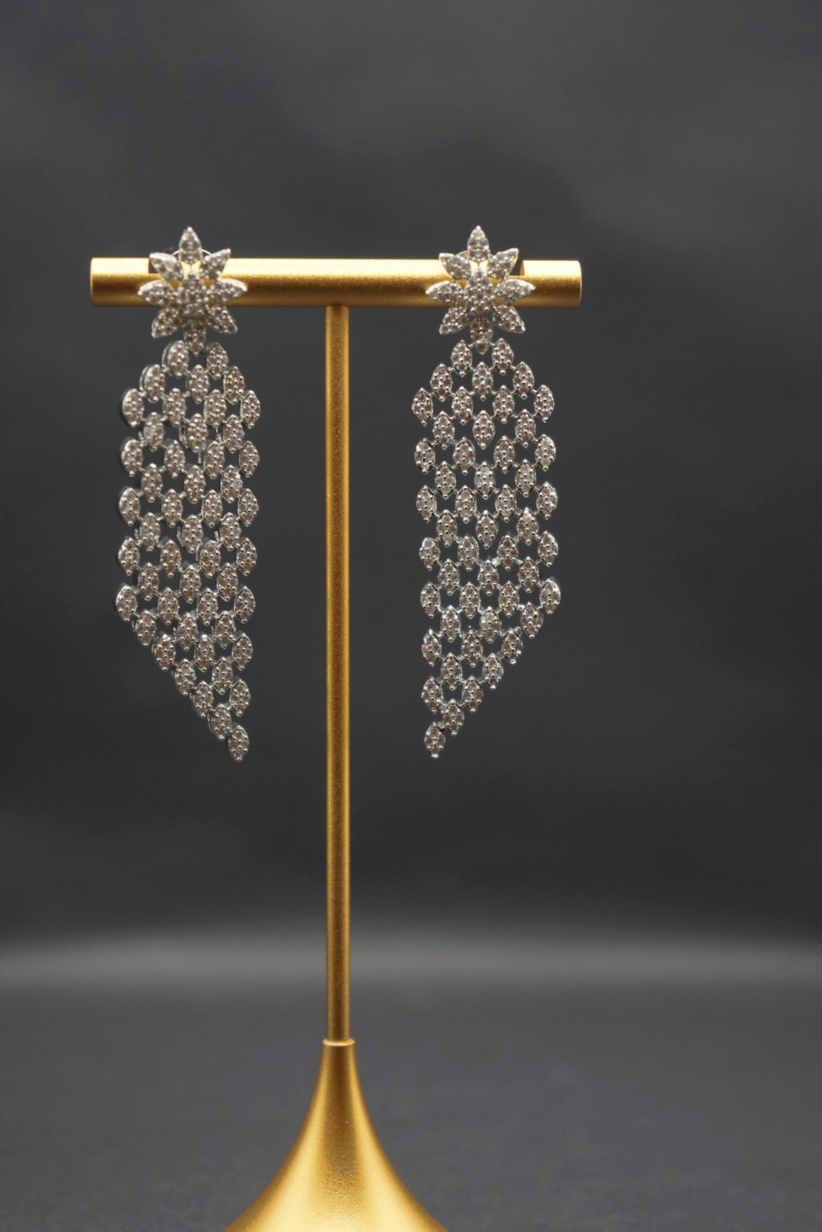 Dazzling Crystal Cascade Earrings