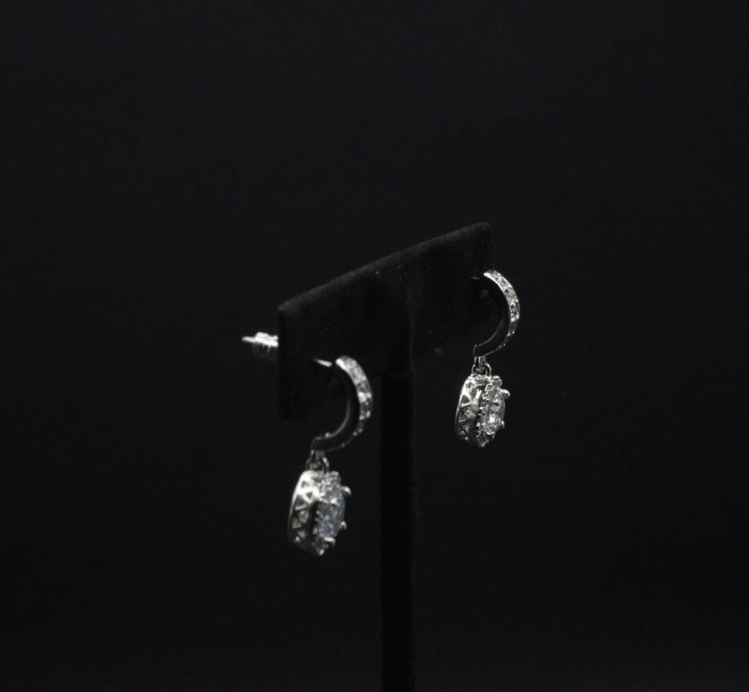 Classic Radiance cz stone Simulant Drop Earrings