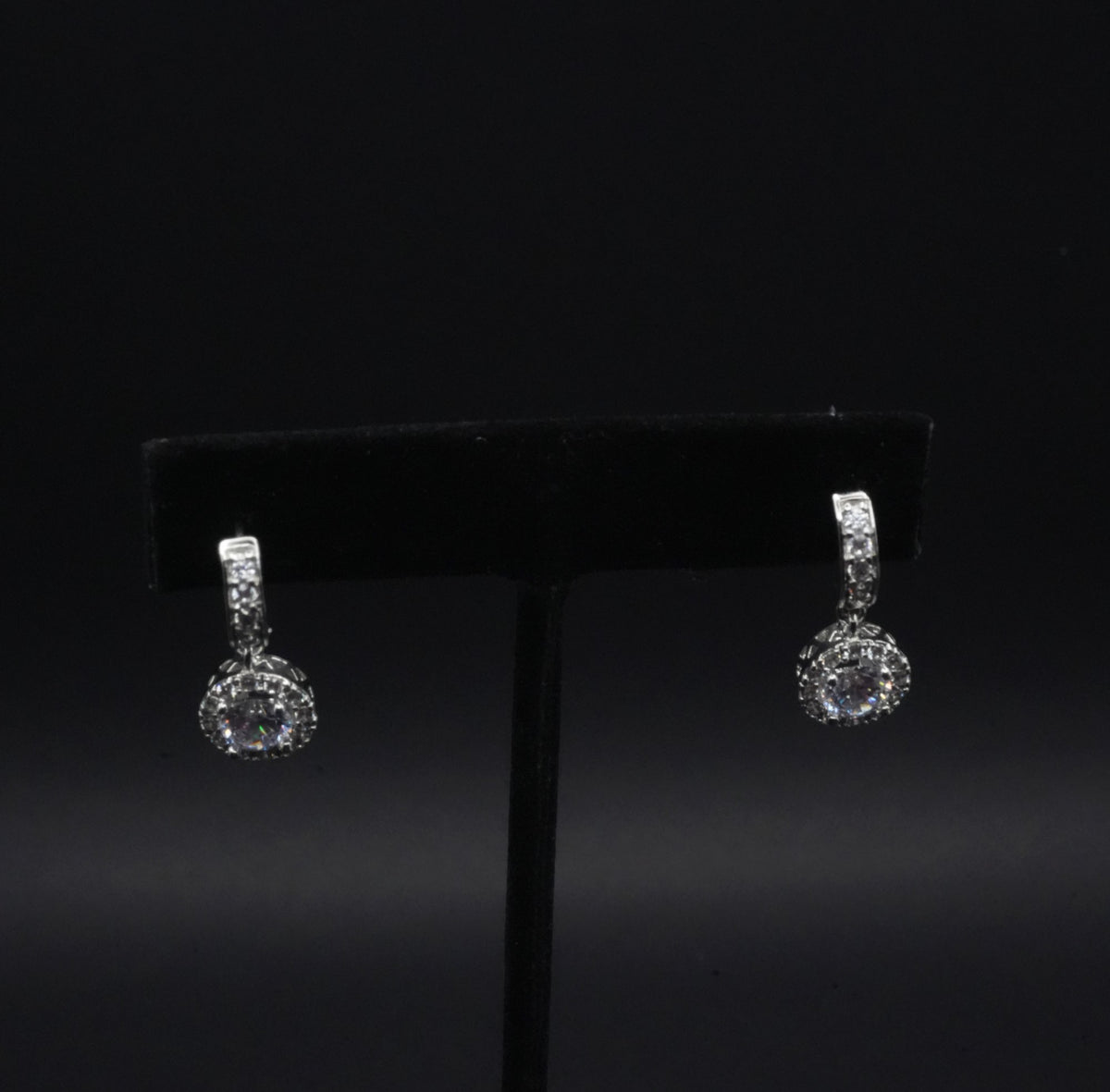 Classic Radiance cz stone Simulant Drop Earrings