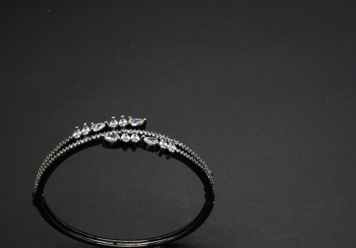 Elegant Marquise Crystal Vine Bangle