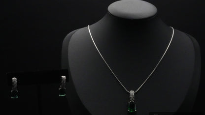 Green Emerald Radiance Jewelry Set