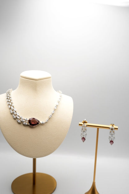 Scarlet Allure: Garnet and AD-Accent Set